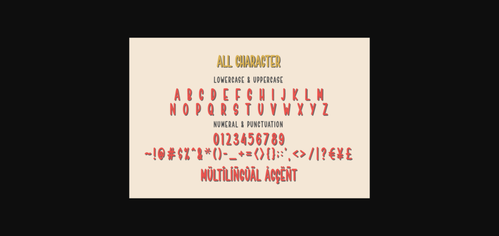 Straight Bough Font Poster 7