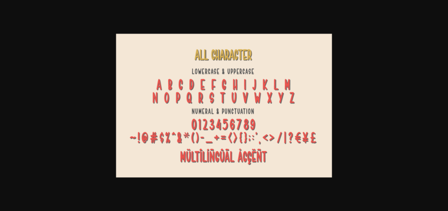 Straight Bough Font Poster 7