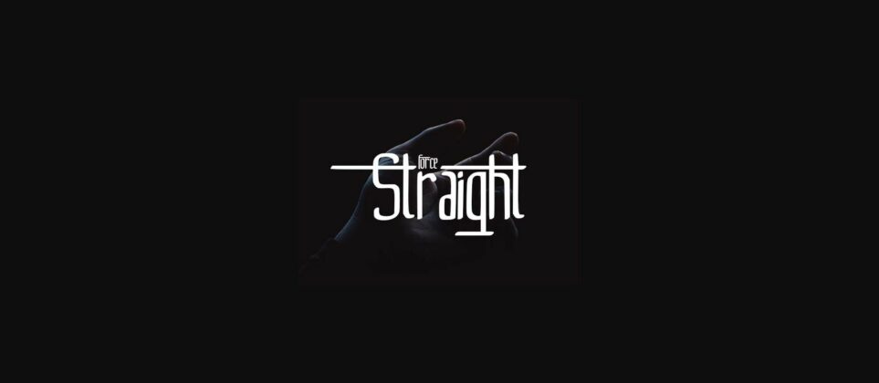 Straight Font Poster 3