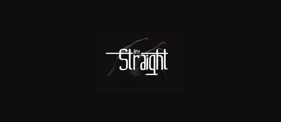 Straight Font Poster 1