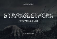 Stranglethorn Font Poster 1