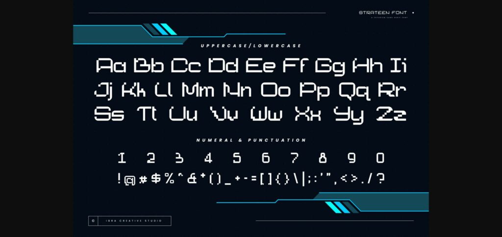 Strateen Font Poster 5