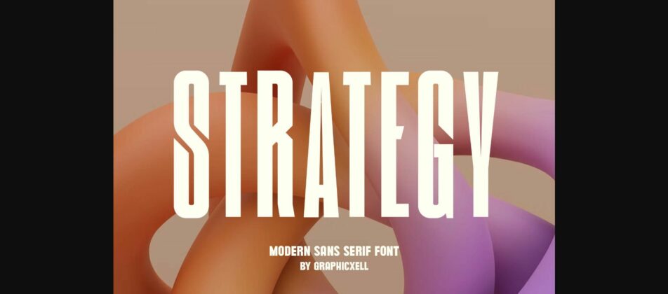 Strategy Font Poster 3