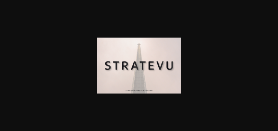 Stratevu Font Poster 3