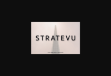 Stratevu Font Poster 1