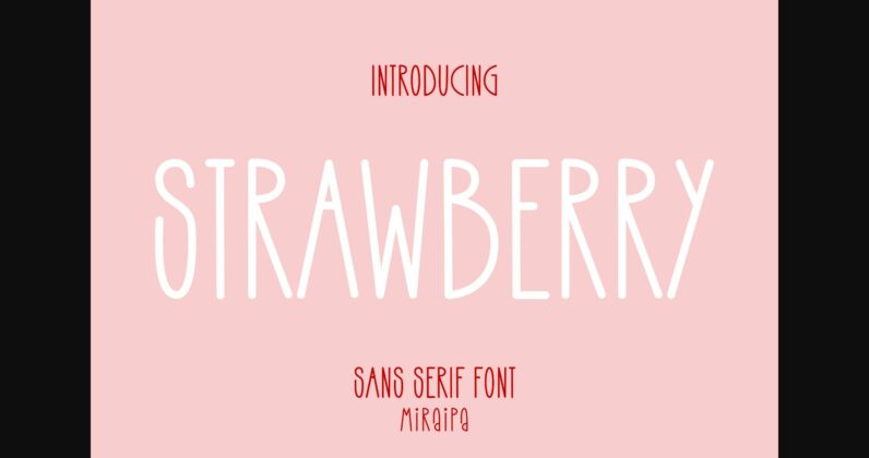 Strawberry Font Poster 3