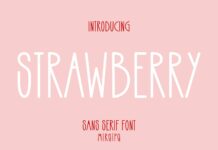 Strawberry Font Poster 1