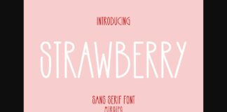 Strawberry Font Poster 1