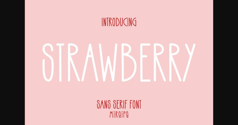 Strawberry Font Poster 1