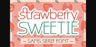 Strawberry Sweetie Font Poster 1