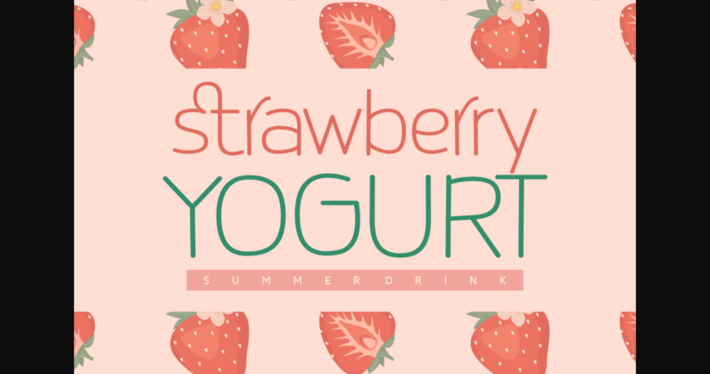 Strawberry Sweetie Font Poster 5