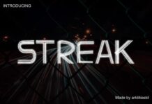 Streak Font Poster 1