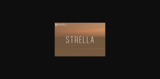 Strella Font Poster 1