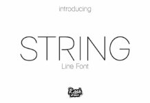 String Font Poster 1