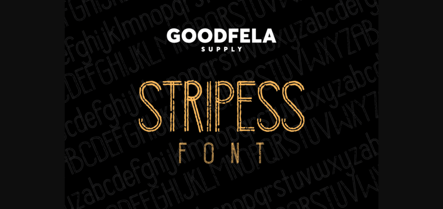 Stripess Font Poster 3