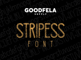 Stripess Font Poster 1