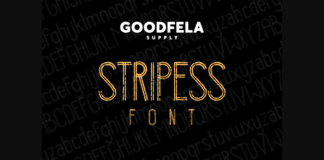 Stripess Font Poster 1