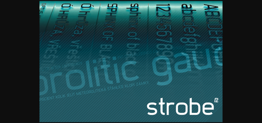 Strobe Font Poster 3