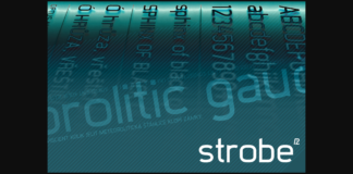 Strobe Font Poster 1