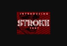 Stroke Font Poster 1