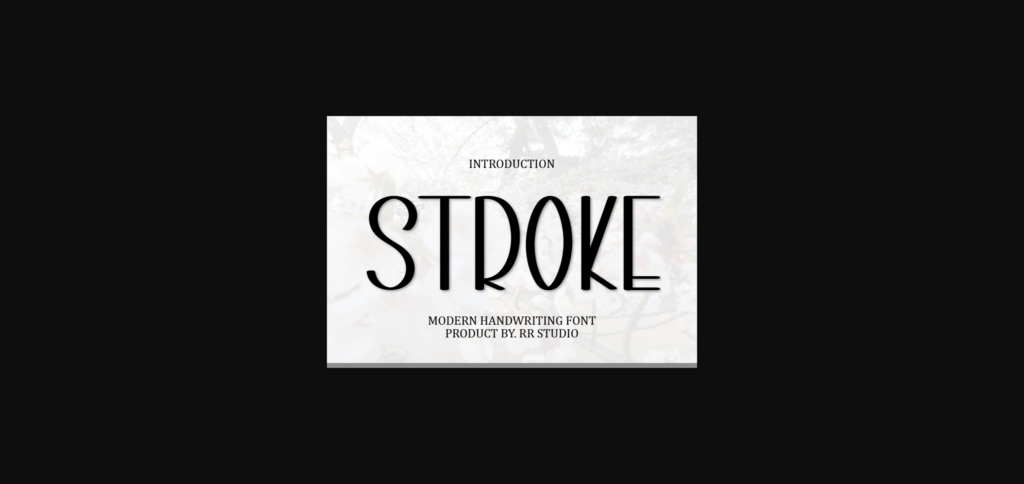 Stroke Font Poster 3