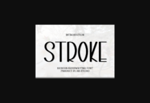 Stroke Font Poster 1