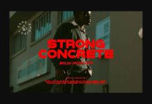 Strong Concrete Font Poster 1