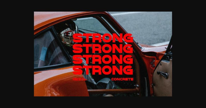 Strong Concrete Font Poster 5