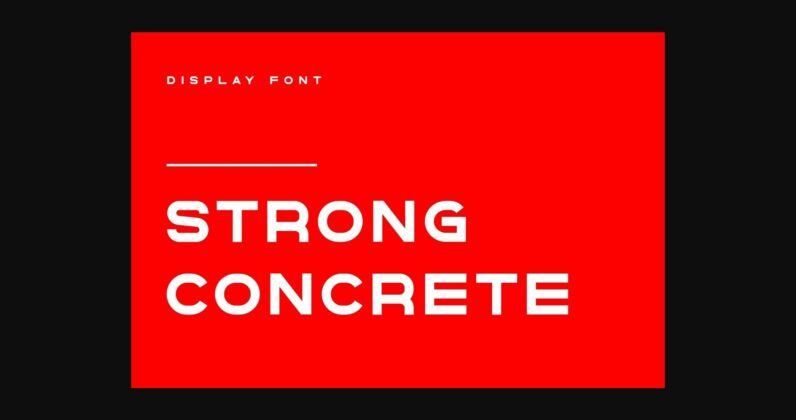 Strong Concrete Font Poster 7