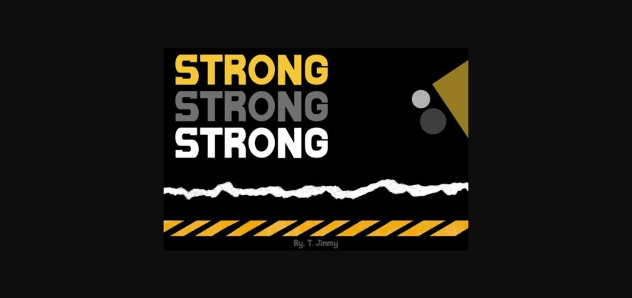 Strong Font Poster 1