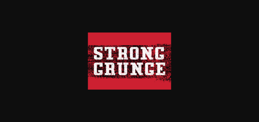 Strong Grunge Font Poster 3