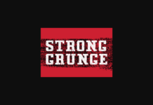 Strong Grunge Font Poster 1