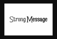 Strong Message Font Poster 1