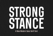 Strong Stance Font Poster 1