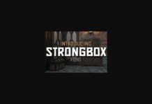 Strongbox Font Poster 1