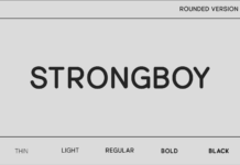 Strongboy Rounded Font Poster 1