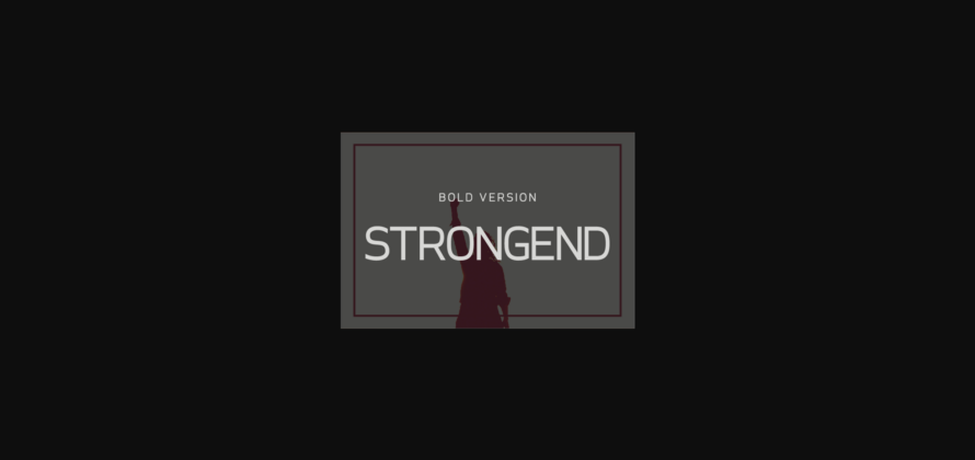 Strongend Bold Font Poster 1