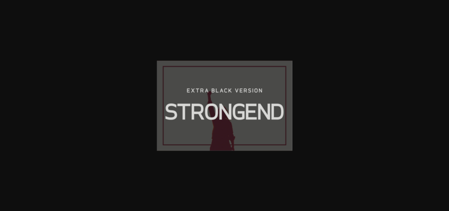 Strongend Extra Black Font Poster 3