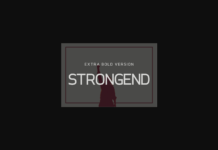 Strongend Extra Bold Font Poster 1