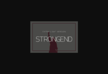 Strongend Extra Light Font Poster 1