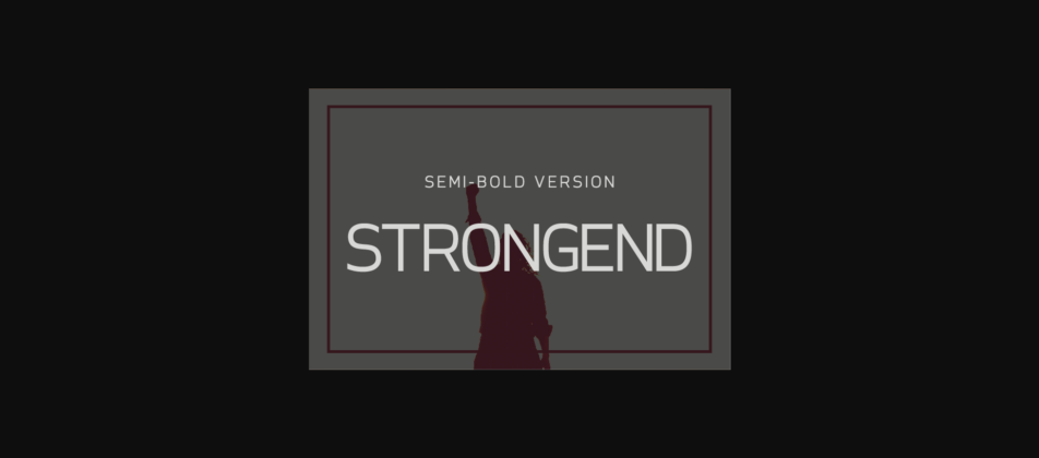 Strongend Semi-Bold Font Poster 3