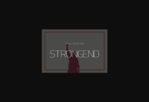 Strongend Thin Font Poster 1