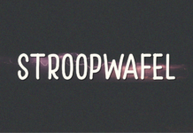 Stroopwafel Font Poster 1