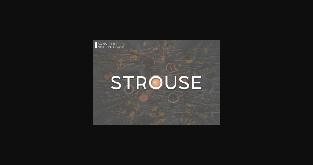 Strouse Font Poster 3