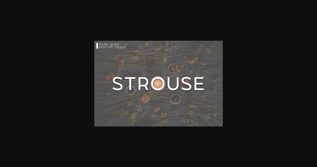 Strouse Font Poster 1