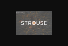Strouse Font Poster 1