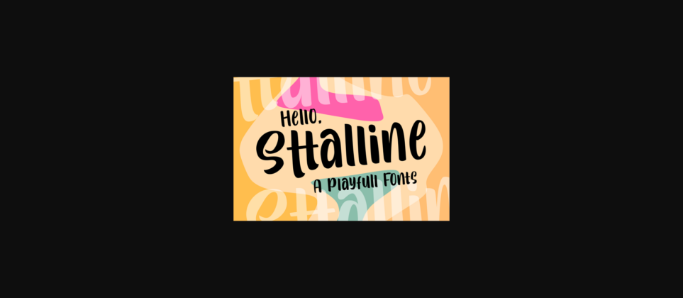 Sttalline Font Poster 1