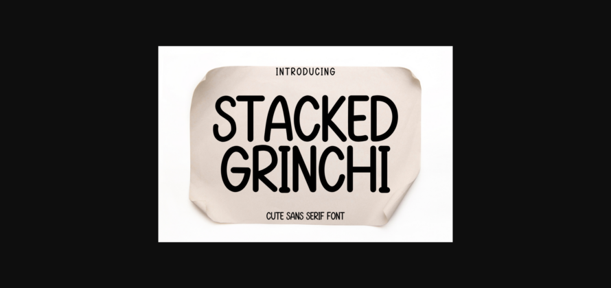 Stucked Grinchi Font Poster 3