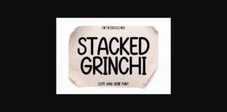 Stucked Grinchi Font Poster 1