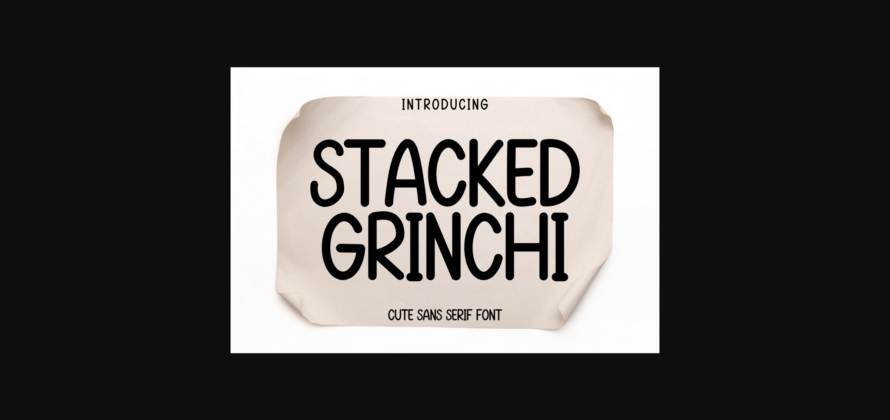 Stucked Grinchi Font Poster 1